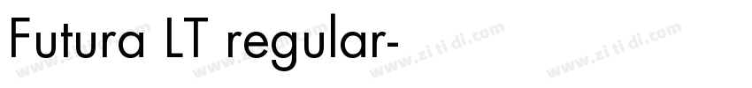 Futura LT regular字体转换